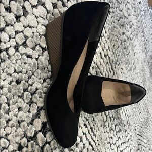 Dr. Scholl's Black and Brown Wedge Shoes